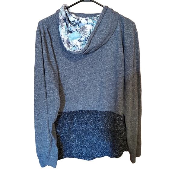 Star Wars X On The Byas Womens Size M Hoodie Gray Storm Trooper Floral‎ - Picture 2 of 7